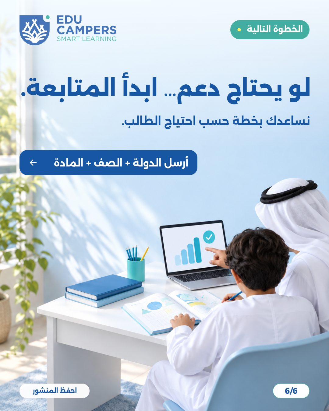 تصميم كاروسيل إنستغرام لإيديو كامبرز عن العودة للدراسة — شريحة 6 من 6