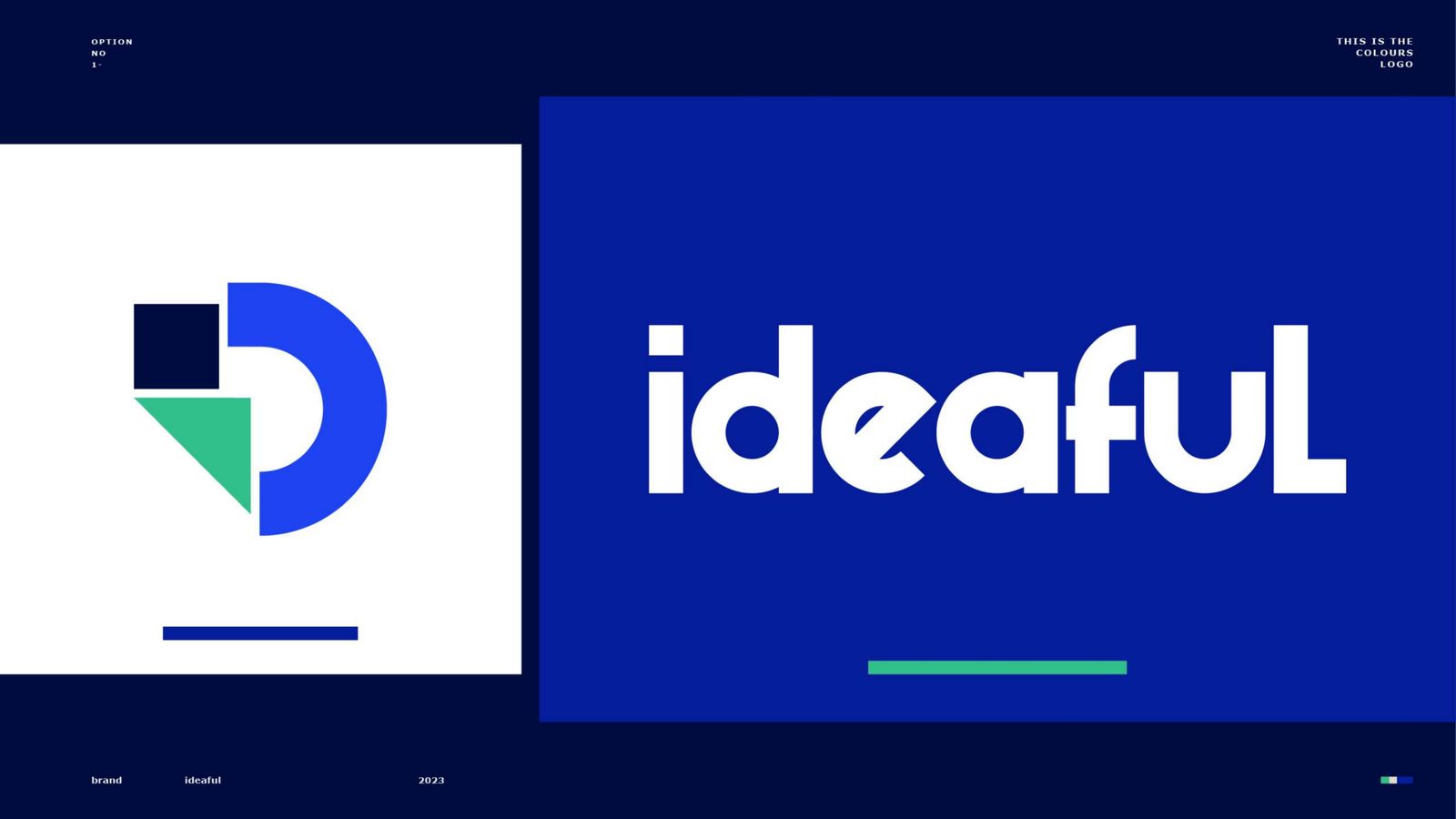 رمز IDEaful والشعار النصي