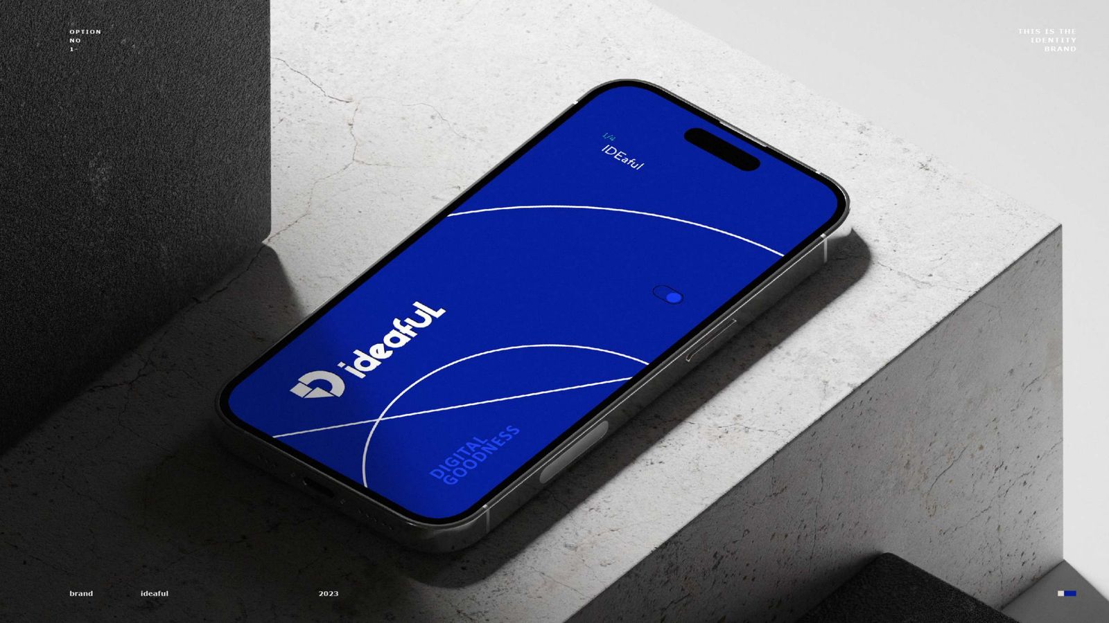 شاشة تطبيق موبايل بهوية IDEaful