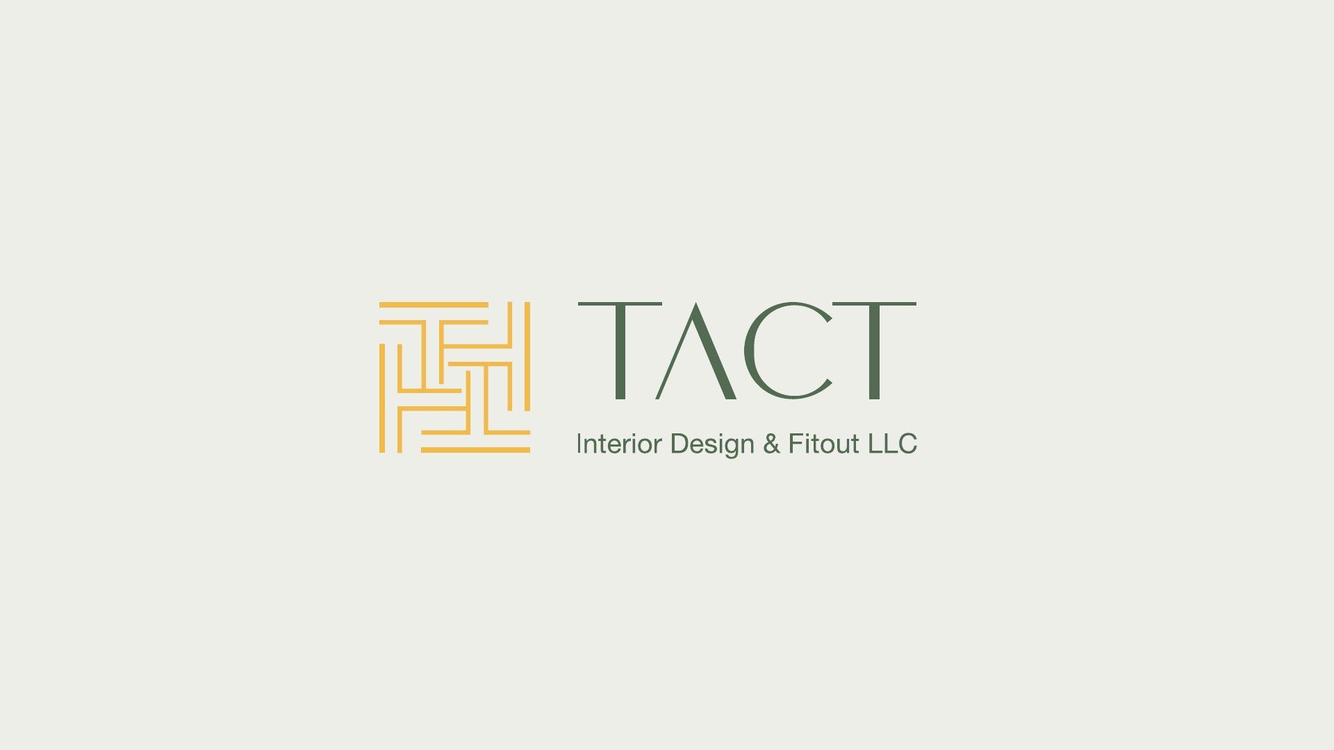 هوية TACT البصرية للتصميم الداخلي
