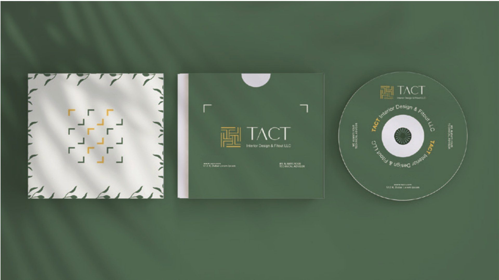 هوية TACT البصرية للتصميم الداخلي