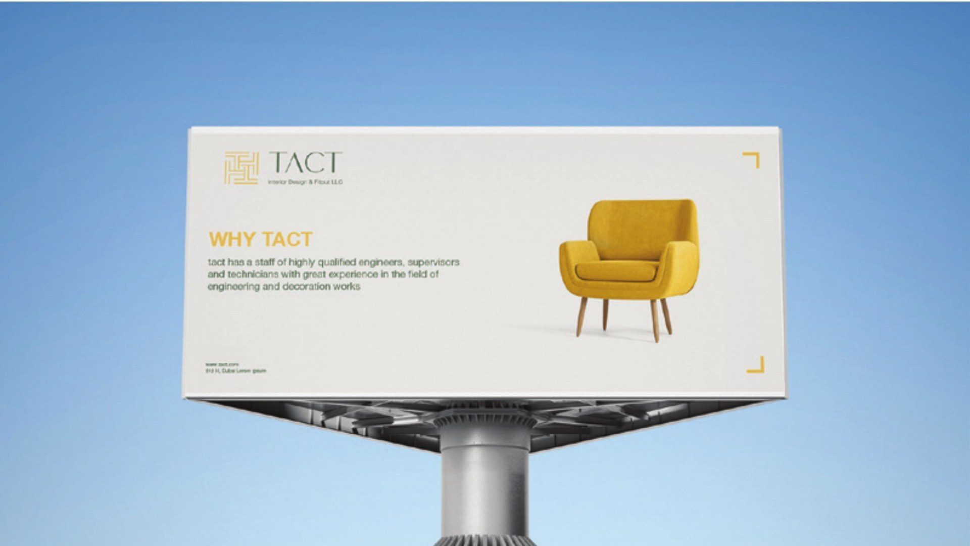 هوية TACT البصرية للتصميم الداخلي
